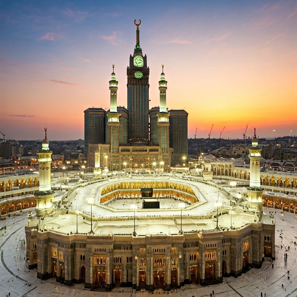 Mecca Grand Mosque Aerial View